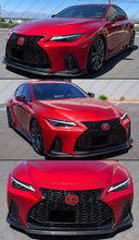 Matte Black Front Bumper Lip Splitter For 2021-2024 Lexus IS300 IS350