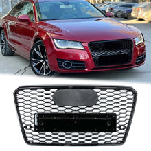 Gloss Black Honeycomb Front Grille Radiator for AUDI A7 C7 S7 2012-2014 2015