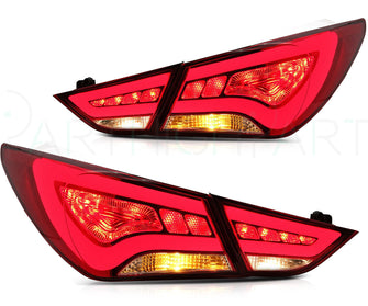 Red Rear Turn Brake Tail Lights Assembly For Hyundai Sonata 2.0L 2.4L 2011-2014