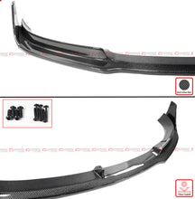 For 2017-2023 Tesla Model 3 V Style 3pc Real Carbon Fiber Front Bumper Lip Splitter