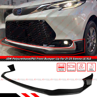 Front Bumper Lip Splitter For 2021-2025 Toyota Sienna XLE LE