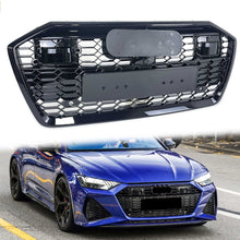 Gloss Black Front Bumper Mesh Grille for Audi A6 C8 S6 2019-2026 with ACC
