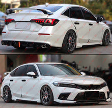 For 2022-2025 Honda Civic GF Bodykit Pearl White Black 2 Tone Side Skirt Extension