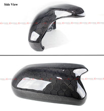 Honeycomb Carbon Fiber Mirror Cover Caps Replacement For 2018-2024 Toyota Camry