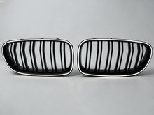 For 2010-2016 BMW 5 Series F10 F11 Front LED Kidney Grille Bumper Upper Grill Gloss Black