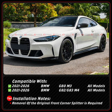 For 2021-2026 BMW G80 M3 G82 G83 M4 CSL Full Dry Carbon Fiber Front Bumper Lip