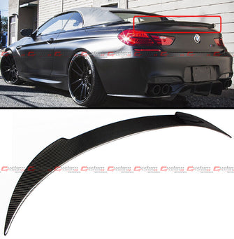 Carbon Fiber Rear Trunk Spoiler Wing For 2012-2016 BMW 6-Series F12 640i 650i M6 Convertible