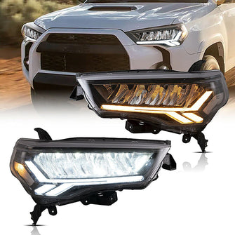 LED Headlight Assembly w/ Sequential Indicators For 2014-2021 Toyota 4Runner