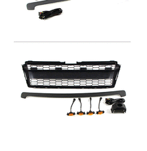 Grille Front Bumper Upper Grill w/ Light for Toyota Land Cruiser Prado 2010-2013