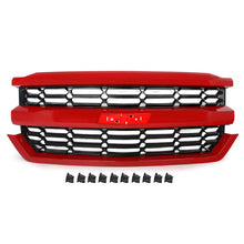 Red Color Front Bumper Grille Upper Grill For 2016-2018 Chevrolet Silverado 1500