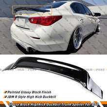 Gloss Black Highkick Duckbill Rear Trunk Spoiler For 2014-2024 Infiniti Q50