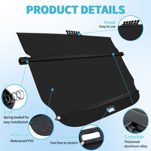 Retractable Rear Cargo Cover For Ford Edge 2015–2024 Rear Trunk Shade