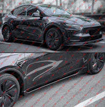 For 2025-2026 Tesla Model Y Juniper Winglet Style Gloss Black Side Skirt Extension