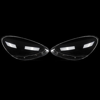 Pair Headlight Lampshade Clear Lens Covers For Porsche 958 Cayenne 2011-2014