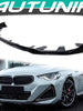 3PCS Gloss Black Front Lip Splitter for BMW G42 Coupe 220i 230i M240i 2022-2024