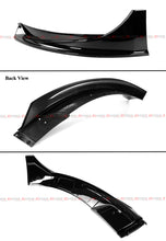 For 2020-2024 Tesla Model Y Winglet 4pc V Style Black Front Bumper Lip Splitter