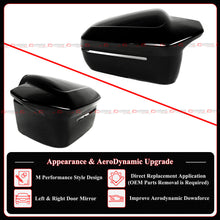Gloss Black Side Mirror Covers Cap Replacement For 2023–2025 BMW G60 G70 G90 i5 i7 M5