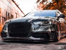 Gloss Black Front Bumper Mesh Grille For AUDI A6 C7 S6 2012-2015