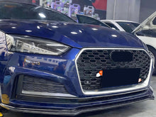 RS5 Style Honeycomb Front Mesh Grille Chrome for Audi A5 S5 B9 2017 2018 2019