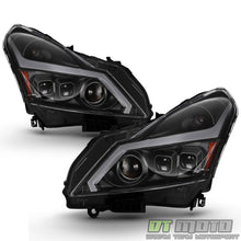 Black Headlights w/ LED Sequential Signal Switchback DRL For 2010-2013 Infiniti G37 G25 Q40 Sedan