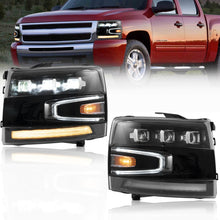 Full LED Headlights For 2007-2013 Chevrolet Silverado 1500 2500HD 3500HD