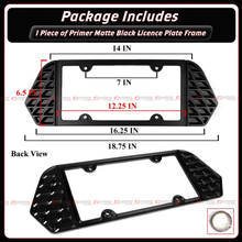 For 2015-2023 Dodge Challenger Matt Black Rear License Plate Frame Holder Panel