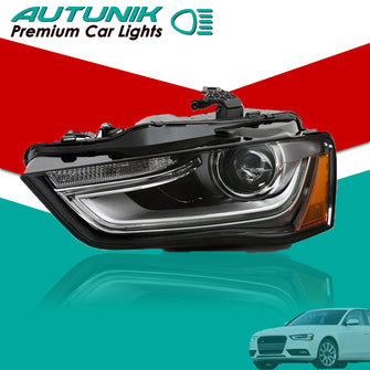 Driver Left Side Head Light For 2013-2016 Audi A4 S4 HID/Xenon Non-AFS Projector Headlight Headlamp