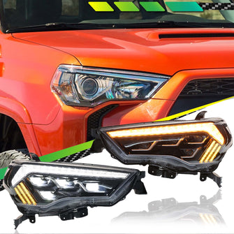 LED Headlights Assembly Sequential DRL Turn Signal for Toyota 4Runner 14-21