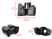 Pair for 2020-2026 Land Rover Defender 90/110 3.0L Black Quad Exhaust Tips Kahn Style