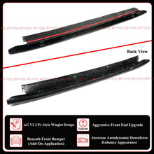 For 2023-2025 Civic Type-R FL5 AG V2 Style Carbon Fiber Front Bumper Lip Splitter