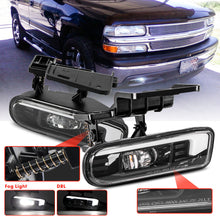 For 2000-2006 Chevrolet Suburban 1500 2500 & Tahoe LED Fog Lights Driving Lamps