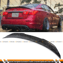 Forged Carbon Fiber Highkick Duckbill Rear Trunk Spoiler Wing for Infiniti Q50 2014-2024