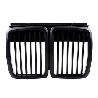 Matte Black Front Kidney Grill Grille for 1982-1994 BMW E30 3-Series 325i 318is