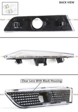 Black Side Marker Lamps Fender Lights w/ White LED Bulb For 2003-2007 Infiniti G35 Coupe