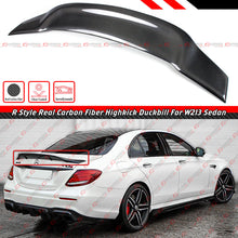 For 2017-2023 Mercedes E-Class W213 Sedan R-Style Carbon Fiber Rear Trunk Spoiler