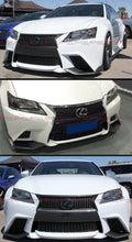 Carbon Fiber Front Bumper Splitter Lip Lower Canards For 2013-2015 Lexus GS350 F Sport