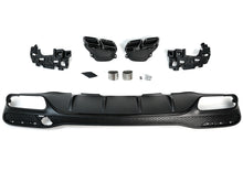 Rear Diffuser Lip w/ Black Exhaust Tips For Mercedes GLE W166 SUV GLE300 GLE350 GLE400 GLE43 AMG 2015-2018