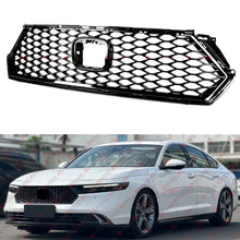 For 2023-2025 Honda Accord Front Bumper Grille Radiator Gloss Black