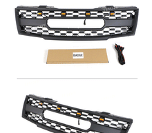 Front Bumper Upper Grille w/Light Matt Black for Nissan Frontier 2005-2008