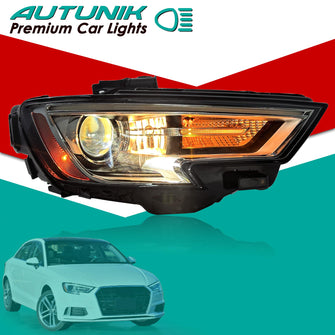 Right Side Headlight Audi A3 2017-2020 HID Xenon Non-AFS Projector Assembly RH Passenger Lamp
