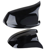 Gloss Black Door Rearview Mirror Cover Caps For BMW F10 F11 5 Series 2011-2013