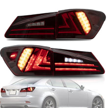 Red Tail Lights Red LED Fit 2006-2015 Lexus IS IS250 IS350 IS F Turn Signal