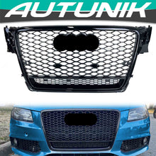 RS4 Style Honeycomb Front Mesh Grill for AUDI A4 B8 S4 2009-2012