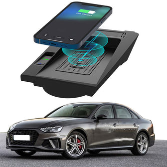 Car Wireless Phone Charger fit for Audi A4 S4 2017-2024/ A5 S5 2018-2024 Center Console