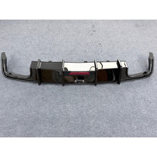 Gloss Black Rear Bumper Diffuser w/ LED Light for 2019-2025 Audi A6 S6 C8 S Line Only Rear Lip
