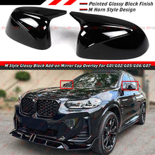 For 2018-2025 BMW G05 X5 X6 X3 X4 X7 M Style Gloss Black Mirror Cover Caps Overlay