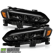 All Black Full LED Headlights For 2022-2025 Honda Civic Hatchback Sedan w/DRL Headlamps