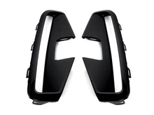 Pair For 2021-2026 BMW G22 G23 M440i Coupe Gloss Black Front Fog Light Grille Cover Trims