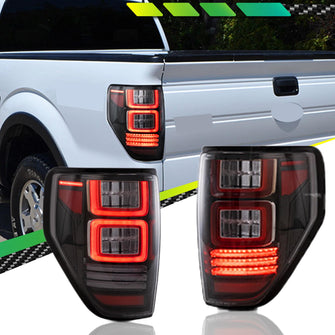 VLAND LED Tail Lights Assembly Brake Lamps Rear Lamps DRL for Ford F150 2009-2014