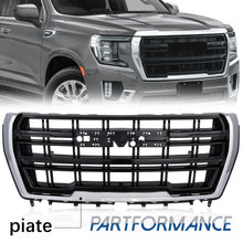 Chrome Black Front Upper Grill For 2021 2022 2023 GMC Yukon XL